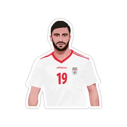 استیکر لپ تاپ تیم ملی ایران - کاوه رضایی