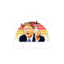 استیکر لپ تاپ بیل گیتس - بیل گیتس شاخ دار