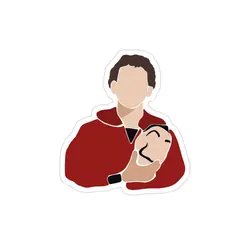 استیکر لپ تاپ مانی هیست - ریو با ماسک