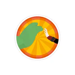 استیکر لپ تاپ خورشید داره غروب میکنه