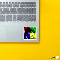 استیکر لپ تاپ چهره جرج بست