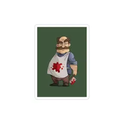 استیکر لپ تاپ قصاب خشن!