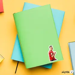 استیکر لپ تاپ خوشحالی گل لواندوفسکی