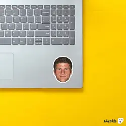 استیکر لپ تاپ چهره گرافیکی توماس مولر