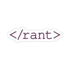 استیکر برنامه نویسی rant