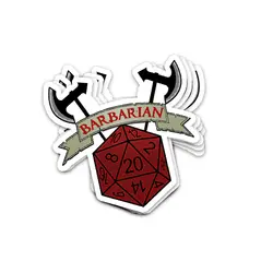 استیکر دانجنز اند دراگونز Lucky Barbarian