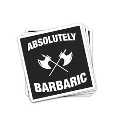استیکر دانجنز اند دراگونز ABSOLUTELY BARBARIC