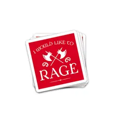 استیکر دانجنز اند دراگونز I would like to rage