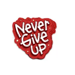 استیکر Never Give Up