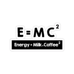استیکر لپتاپ E=MC2