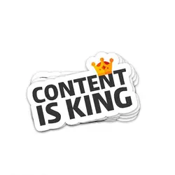 استیکر Content is king