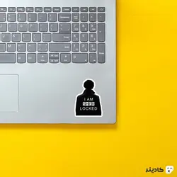 استیکر لپ تاپ پوستر سیاه سفید شرلوک