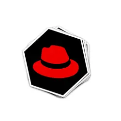 استیکر شش ضلعی RedHat