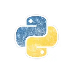 استیکر لپتاپ پایتون قدیمی