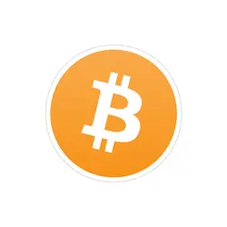 استیکر لپ تاپ لوگو ساده بیت کوین