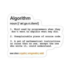 استیکر برنامه نویسی algorithm