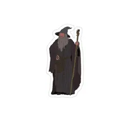 استیکر لپ تاپ گندالف خاکستری