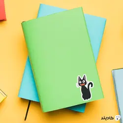 استیکر لپتاپ گربه‌ سیاه شیطون