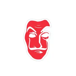 استیکر لپ تاپ مانی هیست - نقاب قرمز رنگ سریال