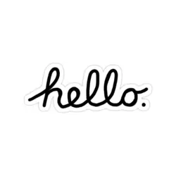 استیکر لپتاپ Hello Apple