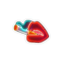 استیکر لپتاپ سیگار نئون