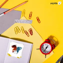 استیکر لپ تاپ سریال گیم آف ترونز - گرگ آتشین و یخی