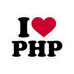 استیکر لپتاپ I love php