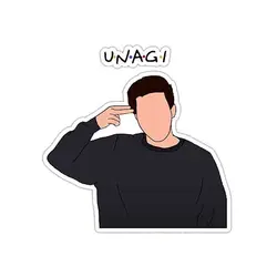 استیکر لپتاپ فرندز - اوناگی - unagi