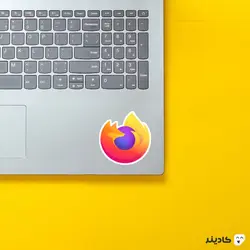 استیکر لپتاپ لوگوی فایرفاکس