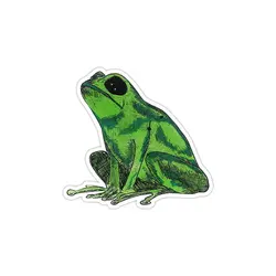 استیکر لپتاپ قورباغه سبز