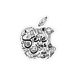 استیکر لپ تاپ استیو جابز - لوگوی اپل