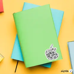 استیکر لپ تاپ استیو جابز - لوگوی اپل
