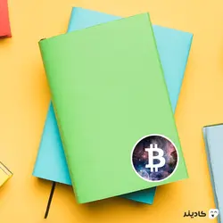 استیکر لپ تاپ لوگو فضایی بیت کوین - bitcoin