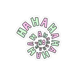 استیکر قهقهه و نه!