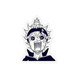 استیکر لپ تاپ black clover - آستا عصبانی