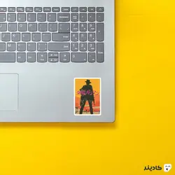 استیکر لپ تاپ Red Dead - لوگوی کابوی