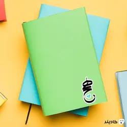 استیکر لپ تاپ تایپوگرافی واژه «هیچ»