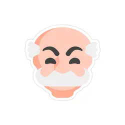 استیکر لپ تاپ مستر ربات - لوگوی مرد نقابدار