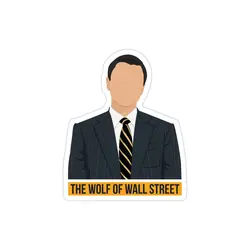 استیکر لپ تاپ گرگ وال استریت