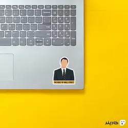 استیکر لپ تاپ گرگ وال استریت