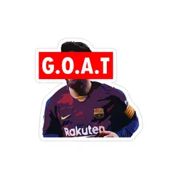 استیکر لپ تاپ G.O.A.T