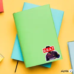 استیکر لپ تاپ G.O.A.T