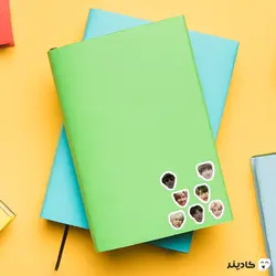 استیکر لپ تاپ گروه BTS -  چهره‌ی اعضای گروه