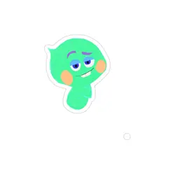 استیکر لپ تاپ روح کوچولو با دندون خرگوشی
