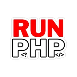 استیکر لپتاپ Run PHP