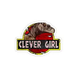 استیکر لپتاپ Clever Girl