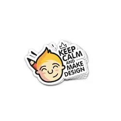 استیکر Keep Calm and Make Design