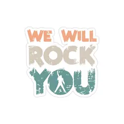 استیکر لپتاپ we will rock you – کویین باند