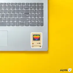 استیکر لپ تاپ استیو جابز - مانیتور مک