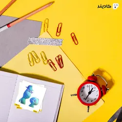 استیکر لپ تاپ روح جو و روح کوچولو در حال صحبت